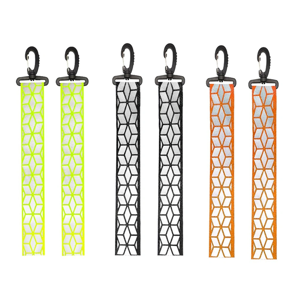 Reflective Tags Key Chain Double Sided Safety Reflector Keyring