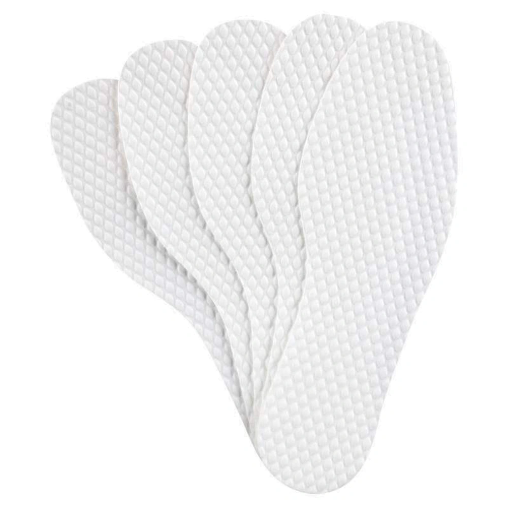 10 Pairs Disposable Shoe Liners Soft Sweat Absorbing Barefoot Insoles