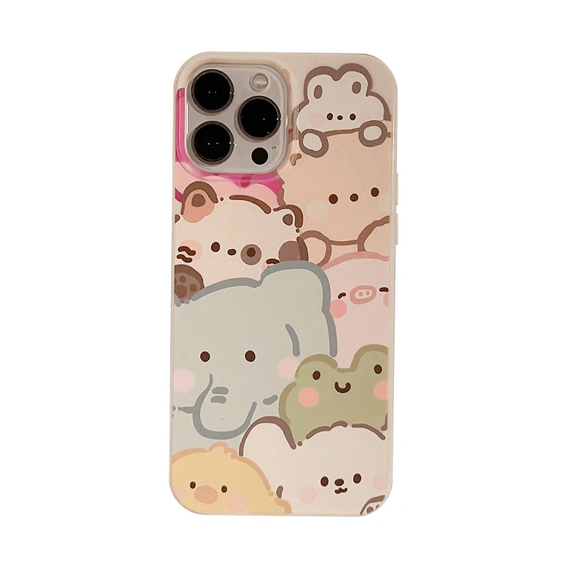 Cartoon Phone Case for iPhone, Cute Animal Protective Cell Phone Cover