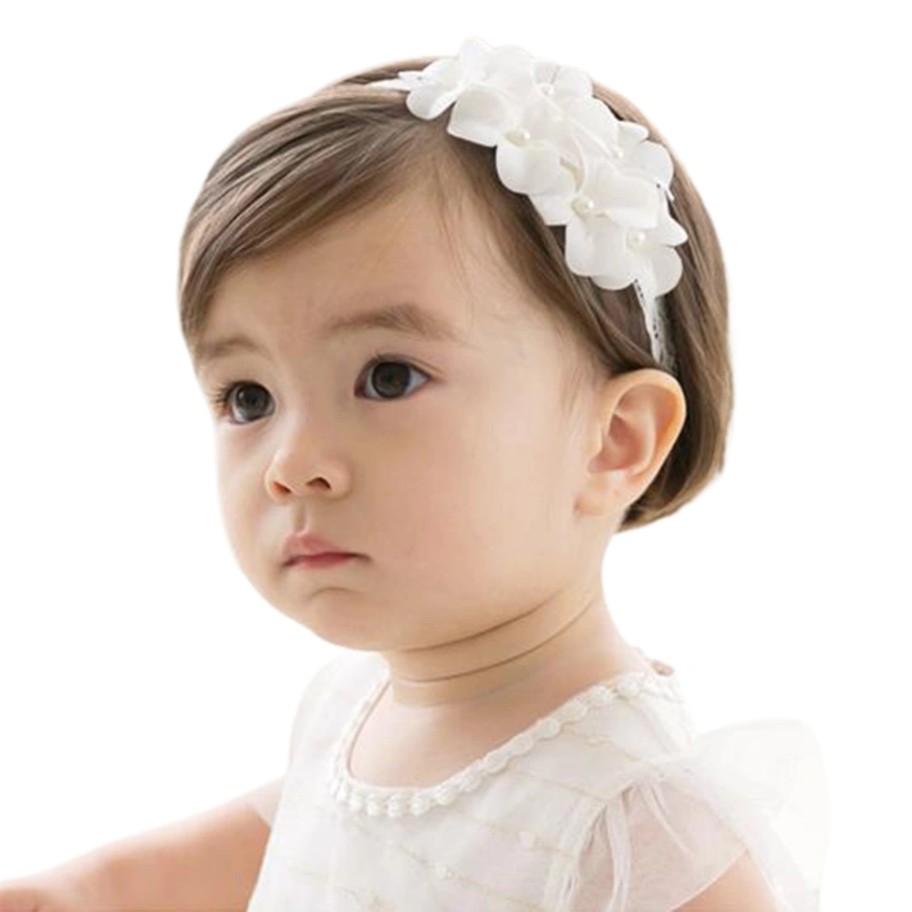 Baby Girls Flower Headbands Cute Floral Elastic Hair Bands for Newborn