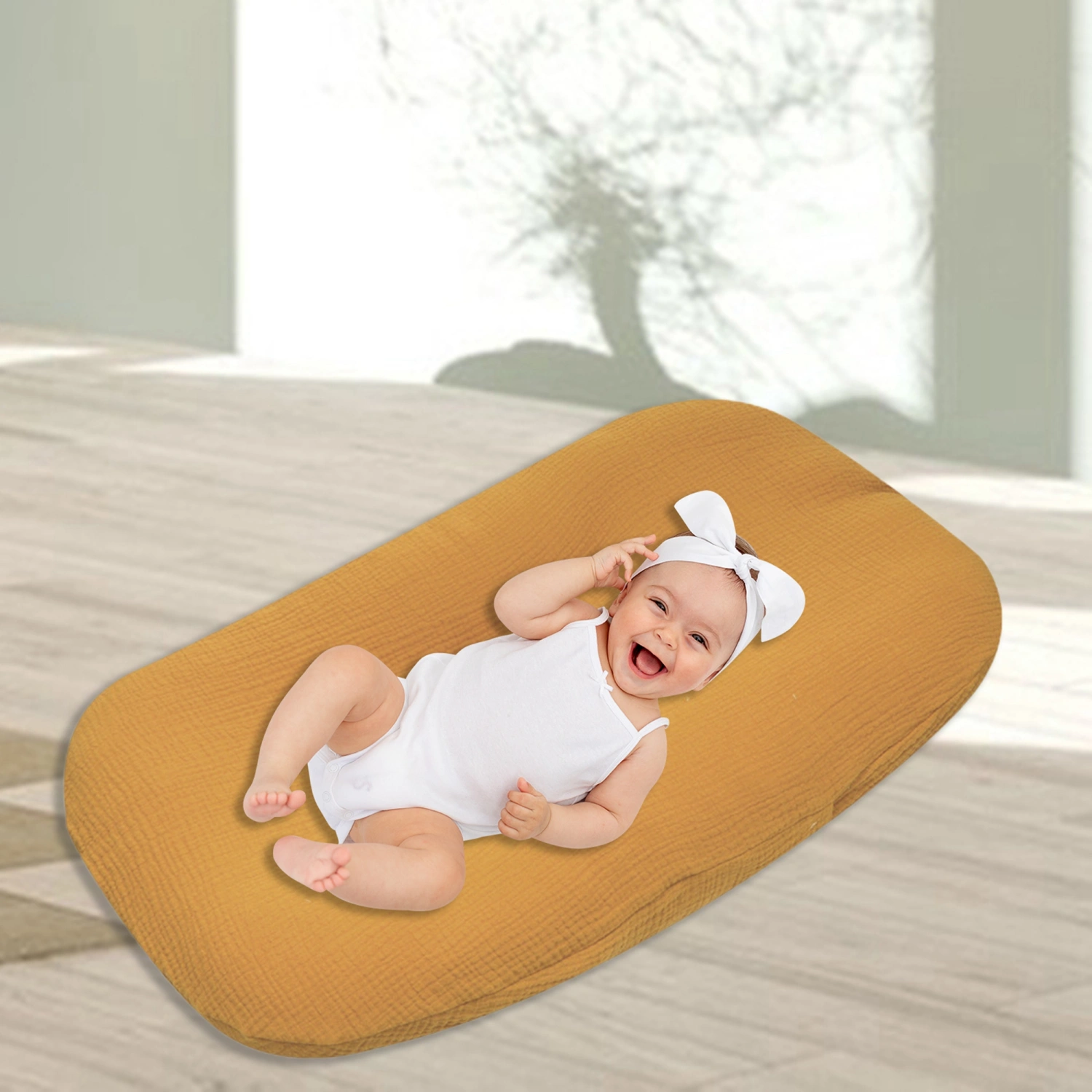Newborn Lounger Cover, Solid Color Cover for Infant Padded Loungers