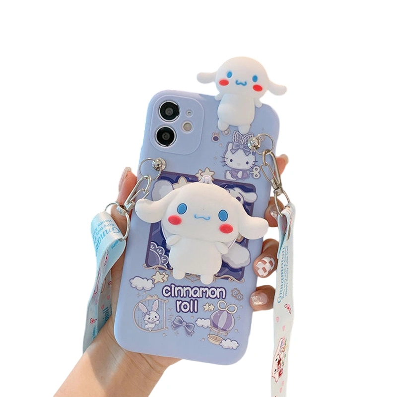 3D Dog Phone Case Soft TPU Phone Protective Cover for iPhone 15