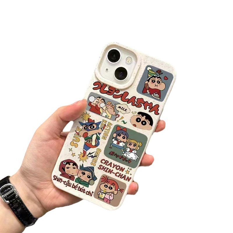 Silicone Phone Case, Cartoon Print Cell Phone Cover for iPhone