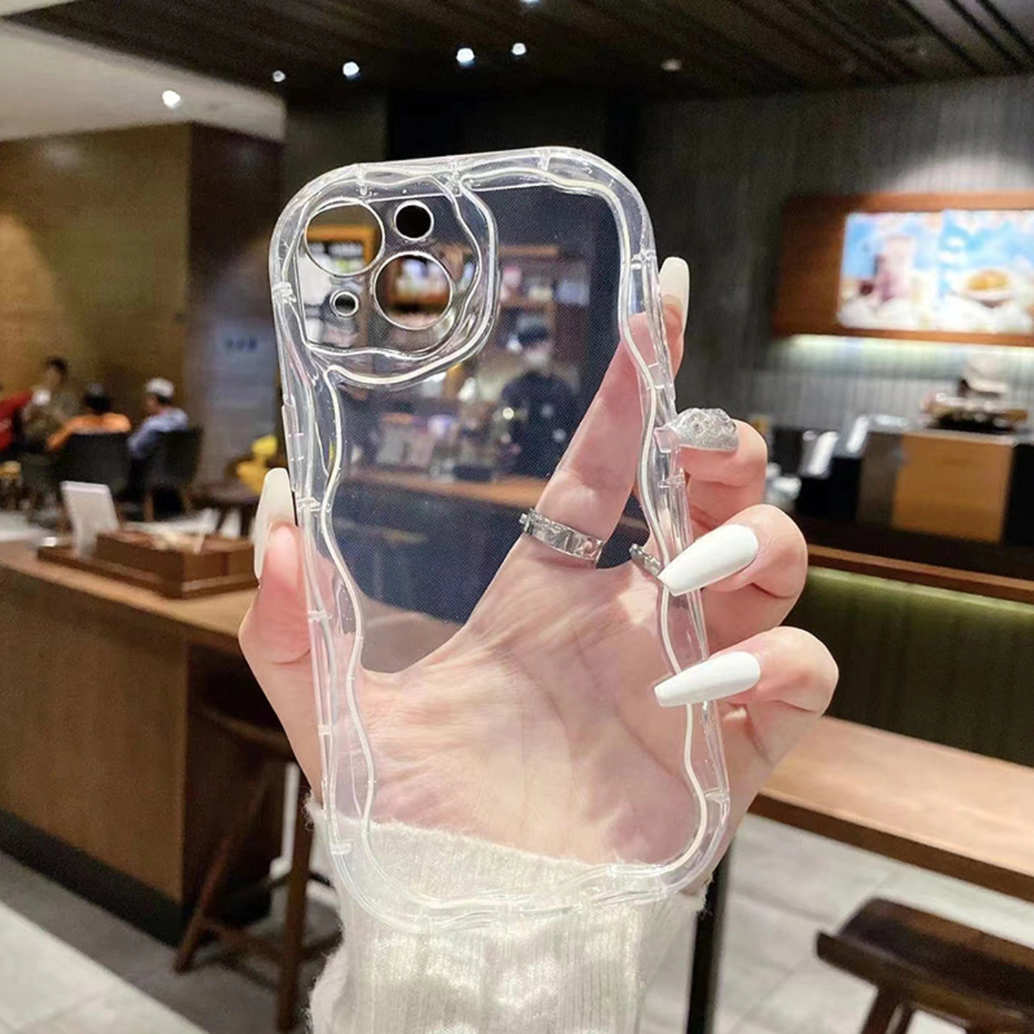 Phone Case 3D Trim Protective Transparent Phone Cover for iPhone 