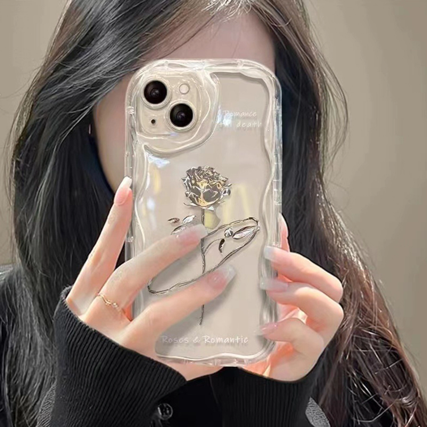 Rose Cell Phone Cases Protective Phone Cover for iPhone11/12/13/14/15