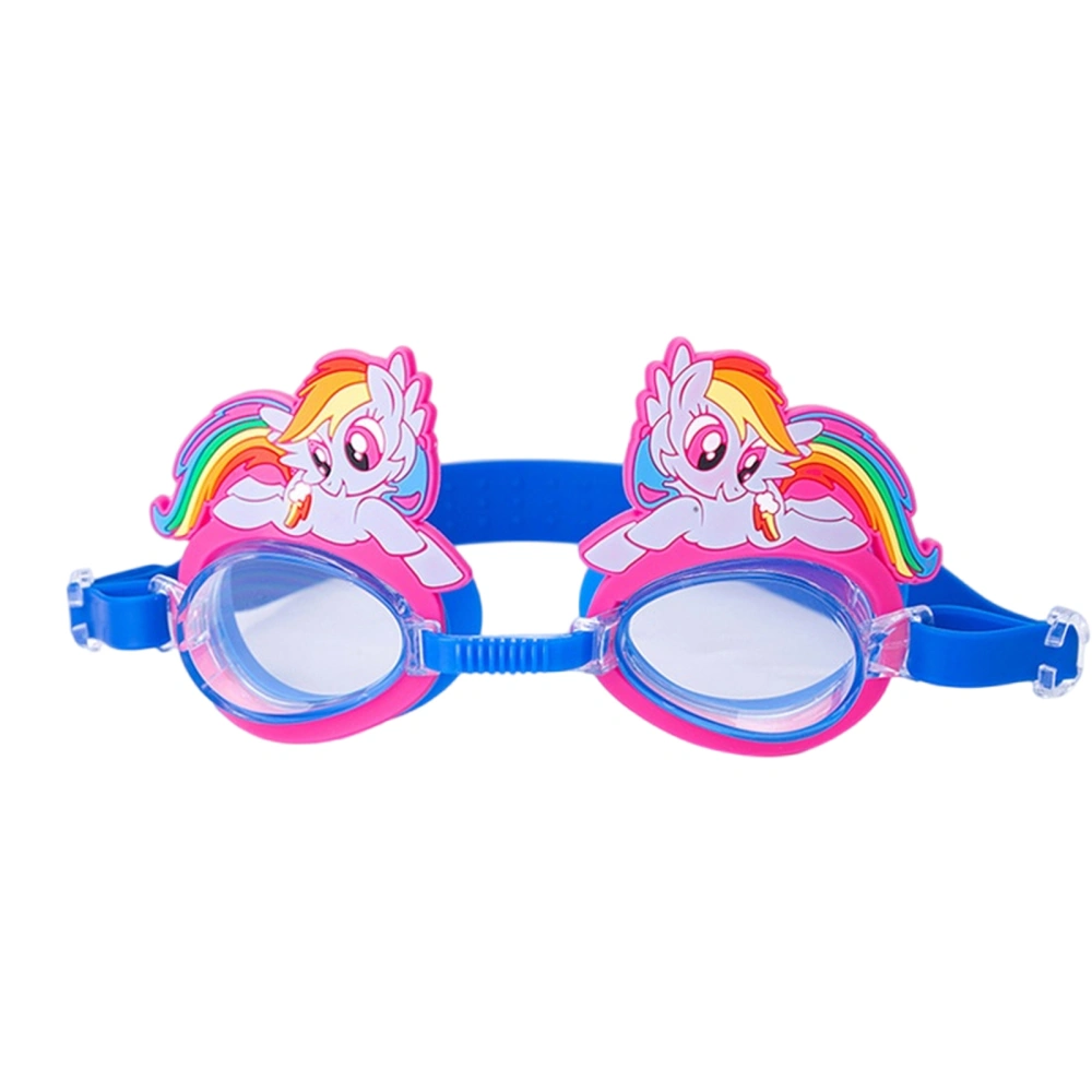 Childrens Swim Glasses, Cartoon Anti-fog Adjustable Waterproof Glasses