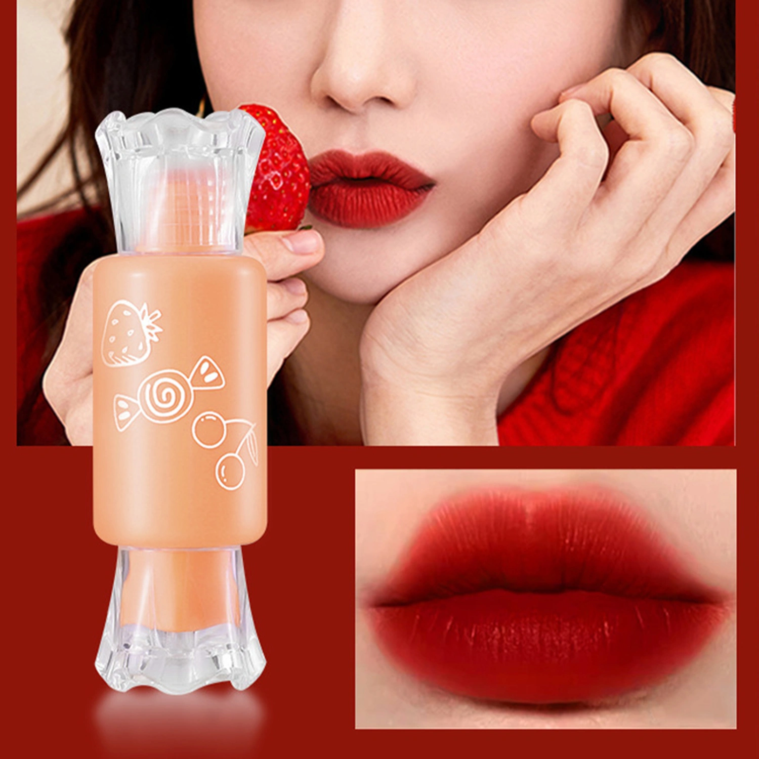 Lip Gloss Non-Stick Cup Matte Liquid Lipstick Moisturizing Lip Makeup 