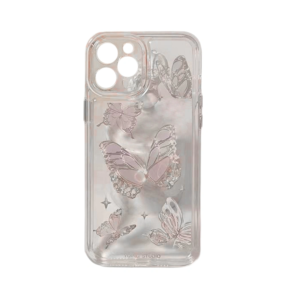 Soft Clear TPU Case Butterfly Phone Protective Cover for iPhone 11