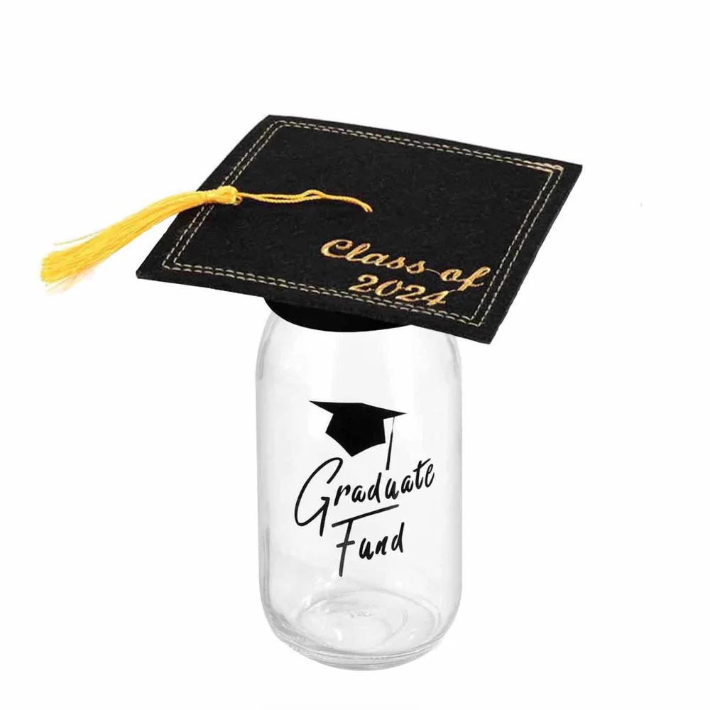 Graduation Gifts Mason Jar with Cap Ribbon Graduation Centerpieces 