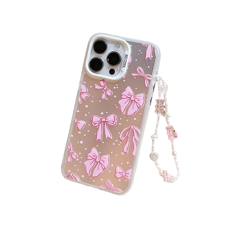 Laser Phone Case for iPhone, Cute Bows Protective Phone Cover