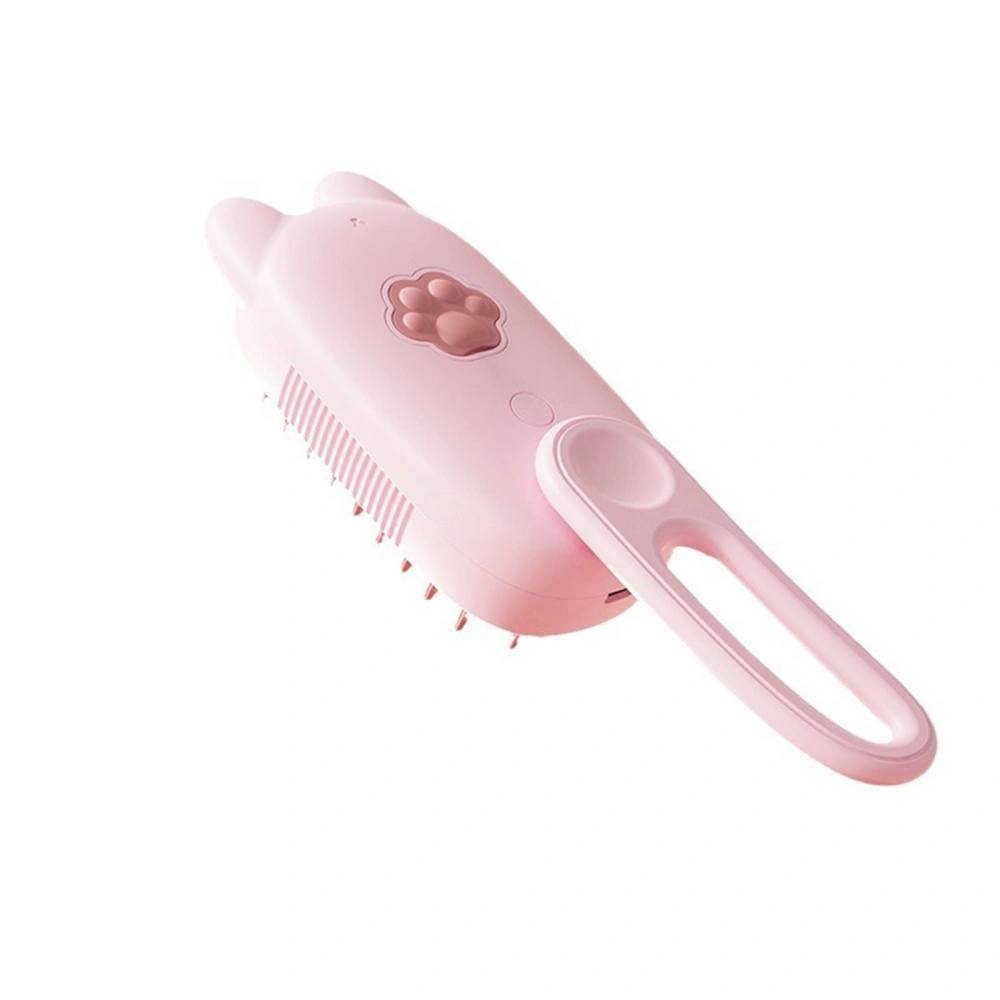 Pet Spray Comb Cute Cat Grooming Brush with Silicone Bristles