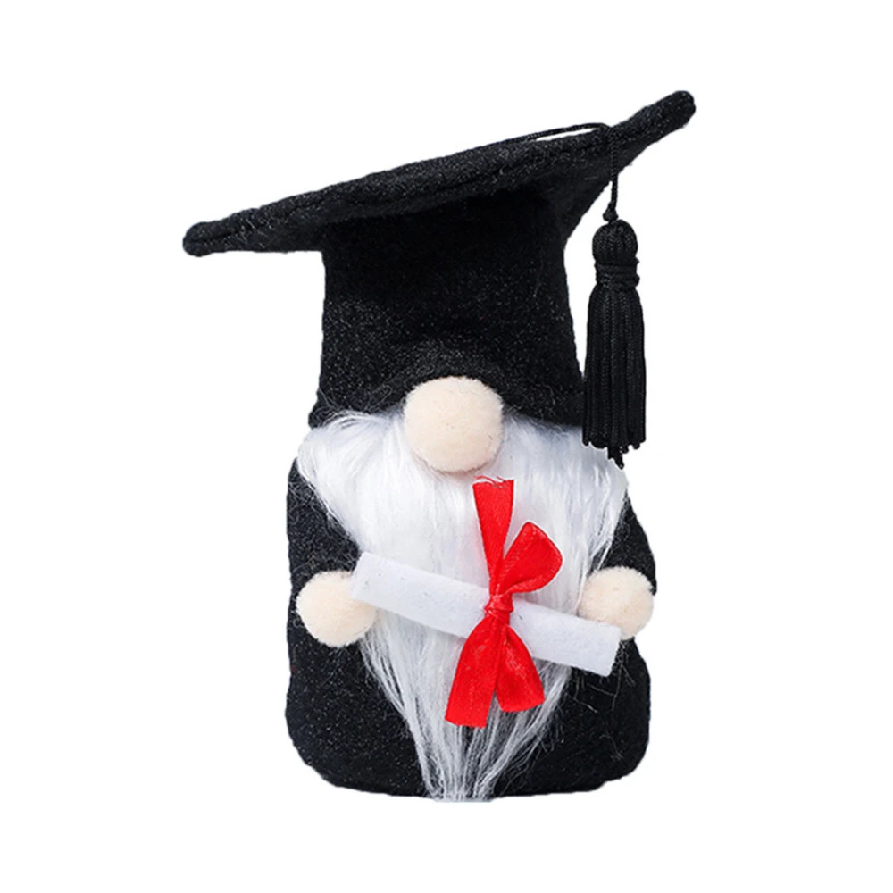 Faceless Dwarf Doll with Graduation Cap Stuffed Toy Graduation Gift 