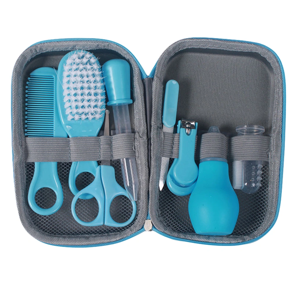 Baby Grooming Kit 8 in 1 Portable Baby Care Set with Nail Clippers