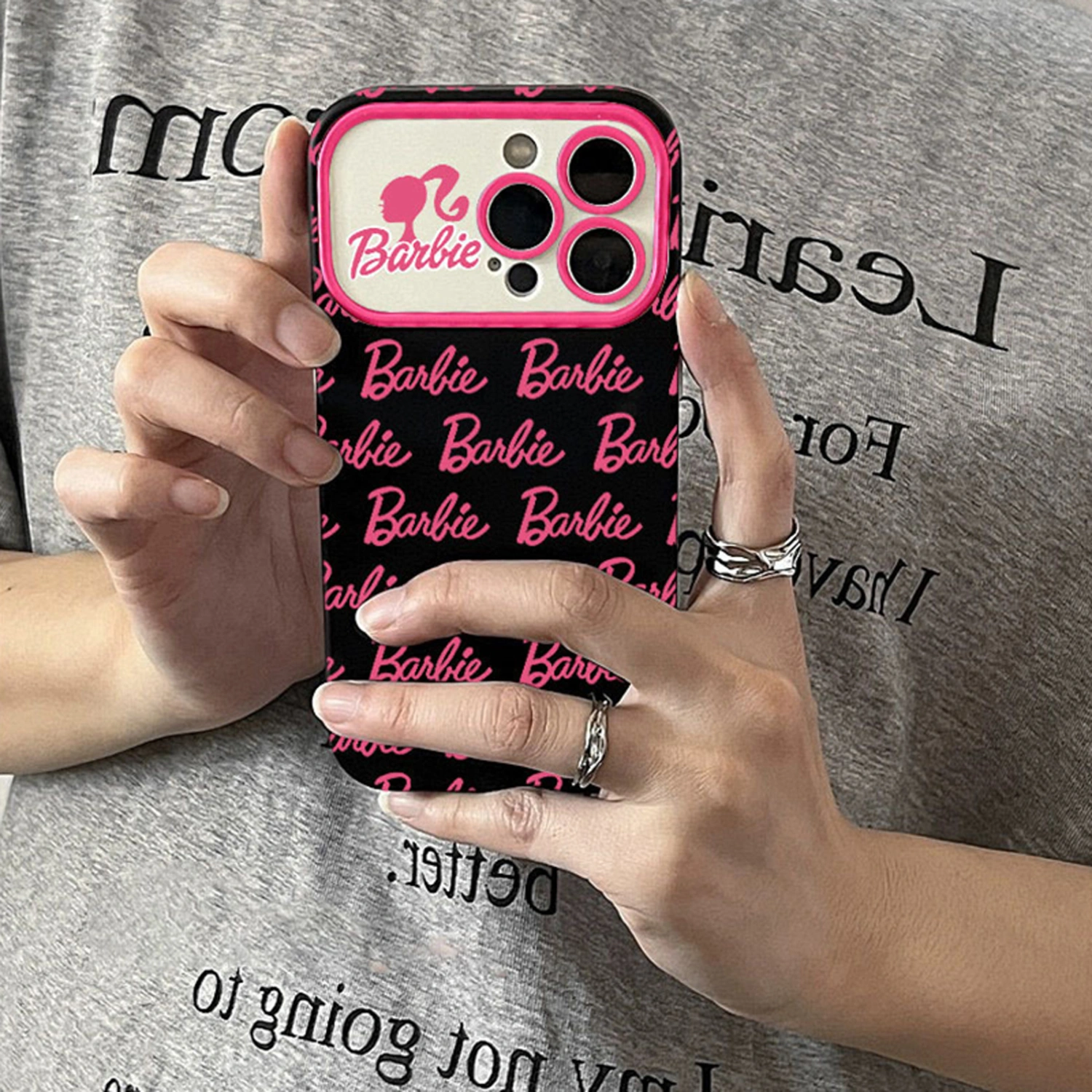Phone Case Letter Print Protective Phone Cover for iPhone 11/iPhone 12