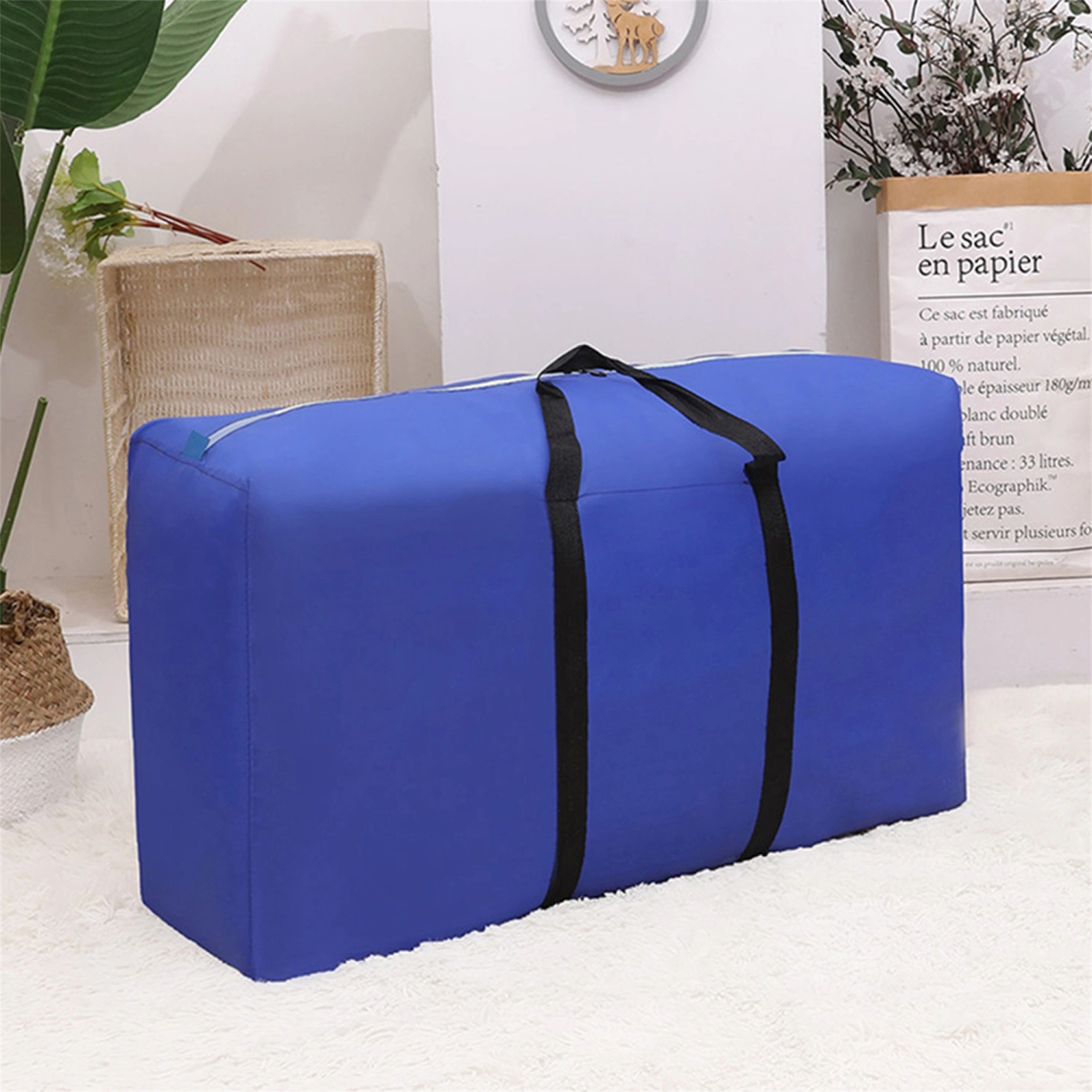 Oxford Luggage Bag Large Capacity Foldable zipper Organizers
