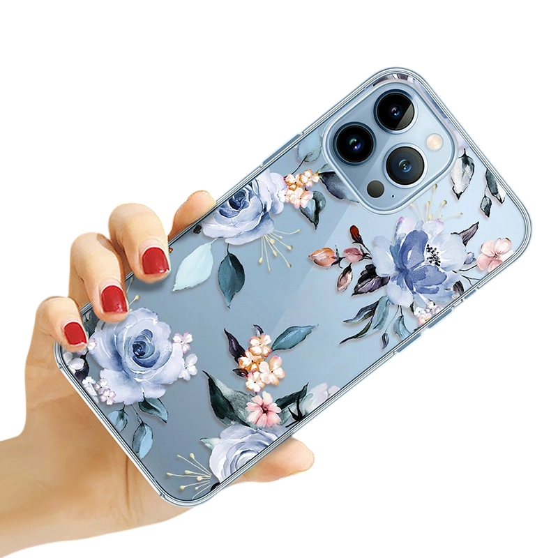 Silicone Floral Cell Phone Cases Phone Cover for iPhone11/12/13/14/15