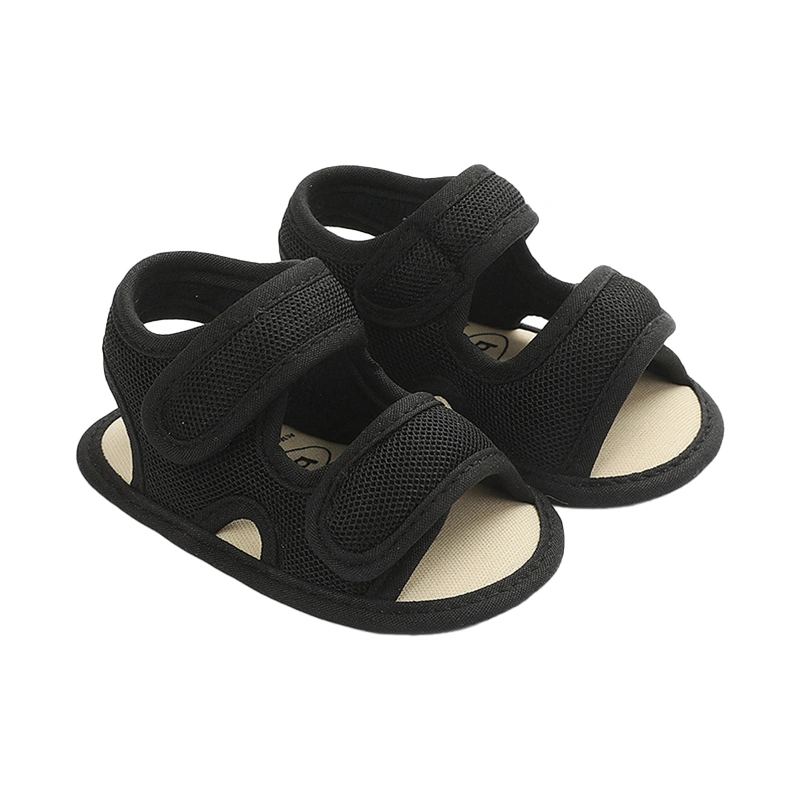 Baby Girls Boy Sandals Summer Soft Sole Open Toe Canvas Flats 