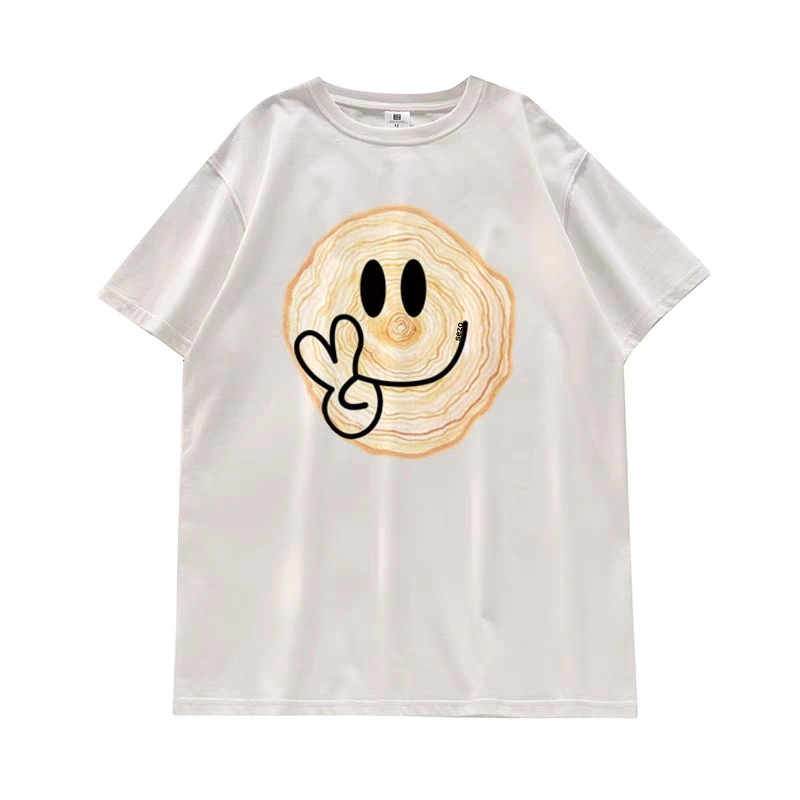 Women's Oversized T-Shirts Short Sleeve Round Neck Cartoon Print Tops