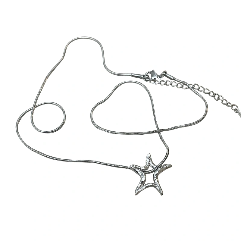 Women Starfish Pendant Necklace Elegant Simple Statement Necklace