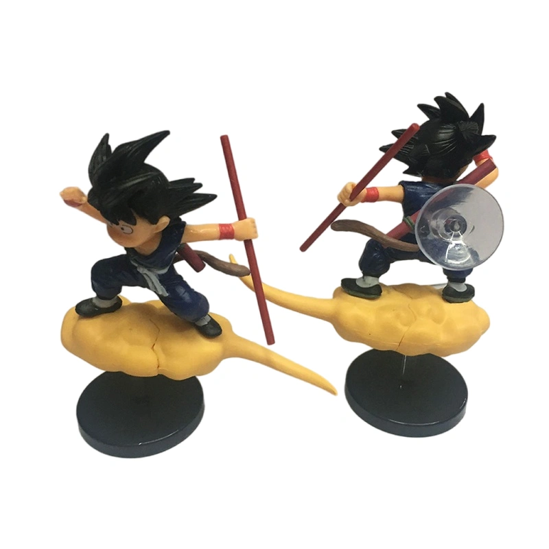 Cartoon Figure Decor Mini Cartoon Car Decoration with Suction Cup Toy