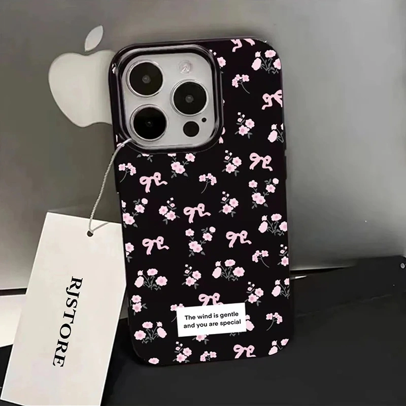 Phone Case Floral Print Protective Phone Cover for iPhone 11/iPhone 15