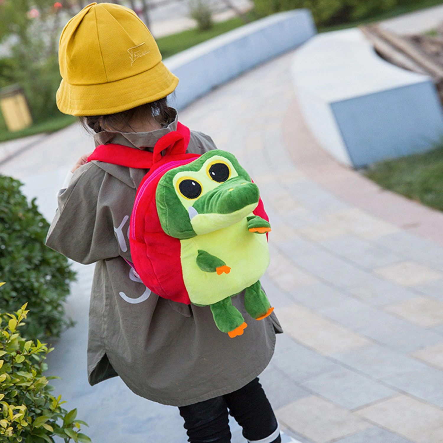 Toddler Boys Girls Kawaii Backpack Plush Cartoon Animal Backpacks