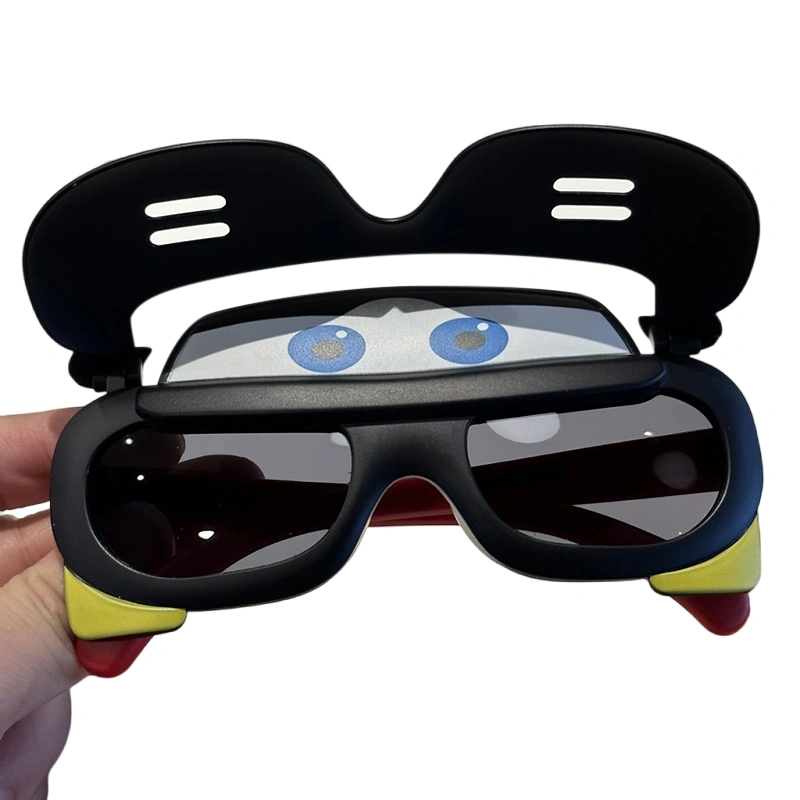 Kids Boys Girls Sunglasses, Anti-UV Cute Cartoon Flip-up Sunglasses