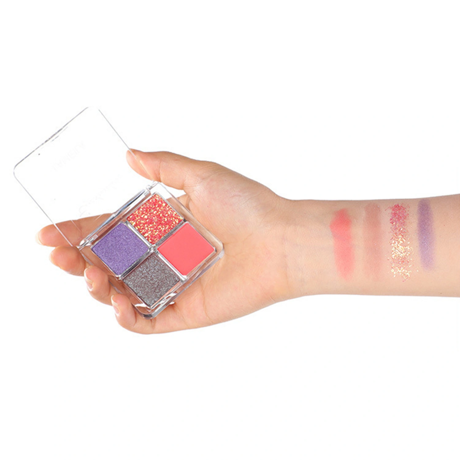 Glitter Shimmer Eye Shadow 4 Colors Highly Pigmented Eyeshadow