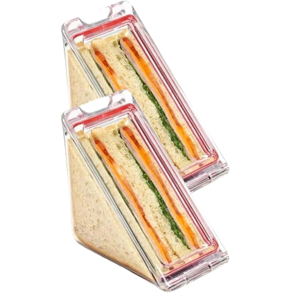 Triangle Sandwich Container Plastic Clear Reusable Sandwich Case