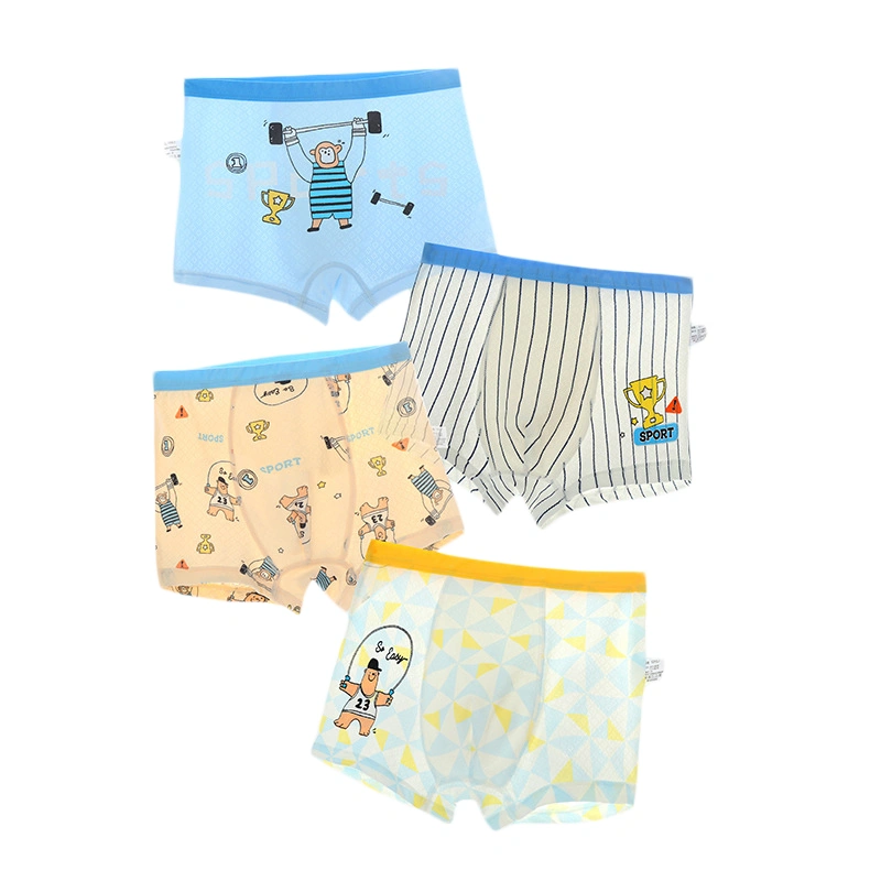 Toddler Boys Boxer Briefs Soft Breathable Cartoon Print Underwear