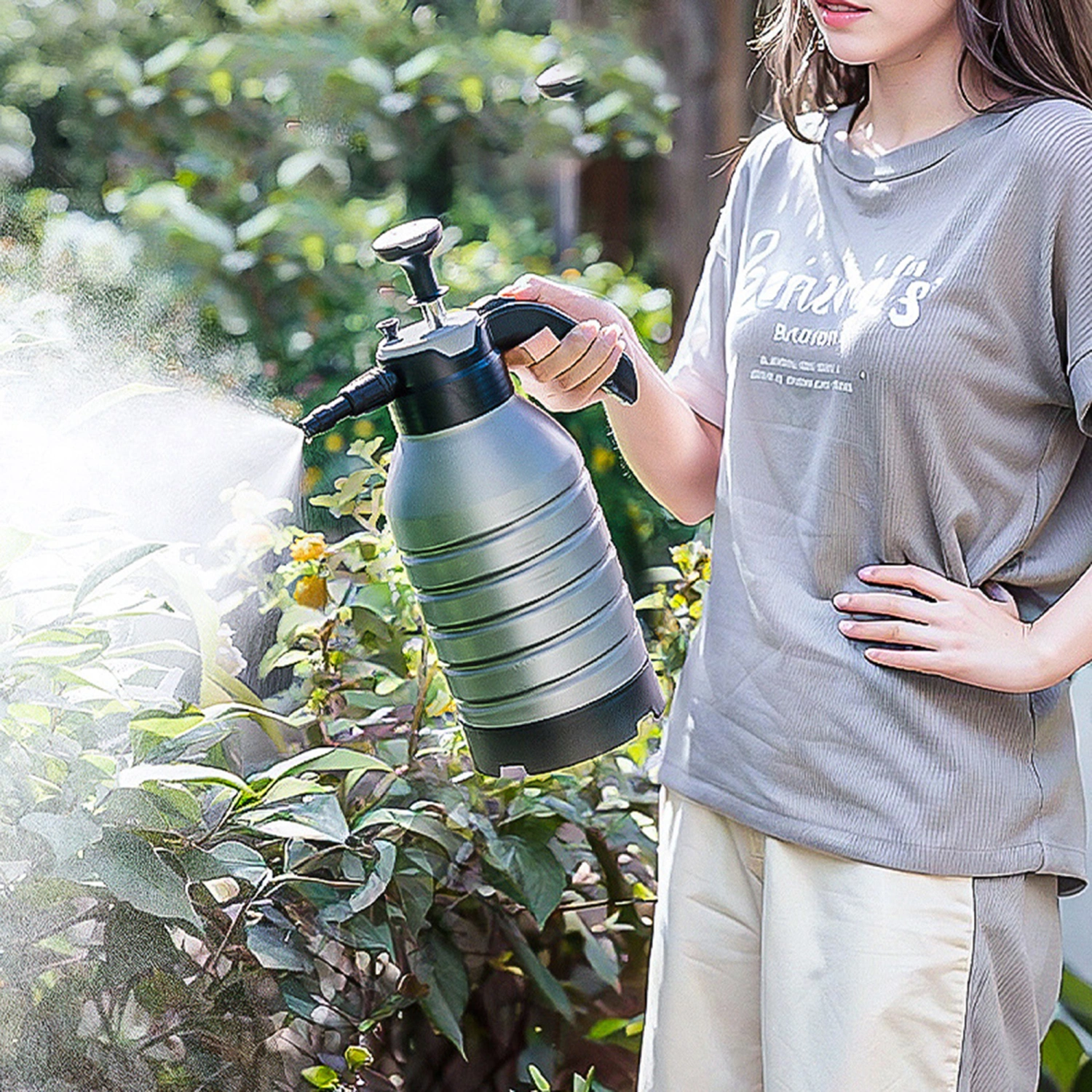 Watering Can Pneumatic Gardening Watering Pot for Outdoor Indoor