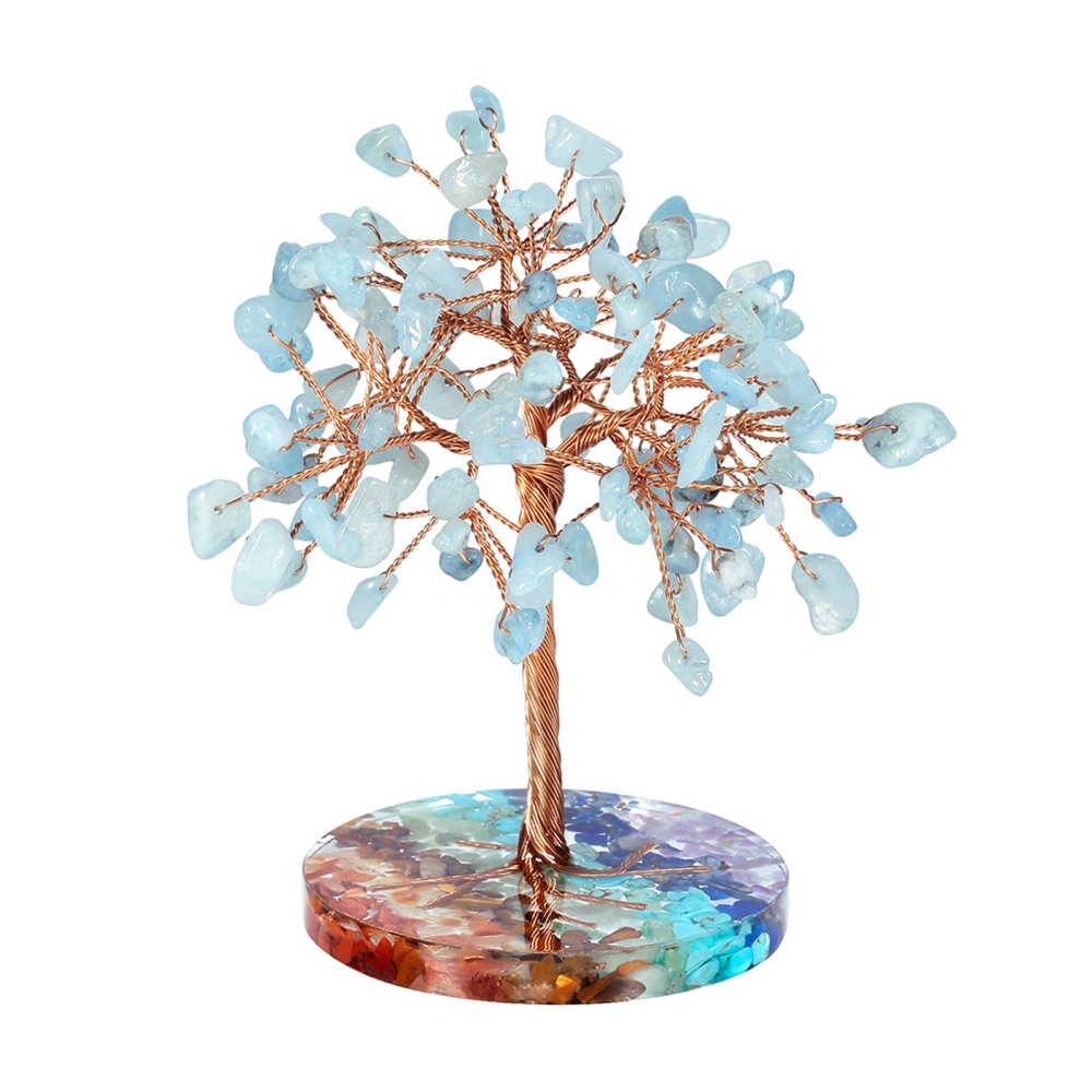 7 Chakra Healing Crystal Tree Gemstone Money Tree Feng Shui Decoration