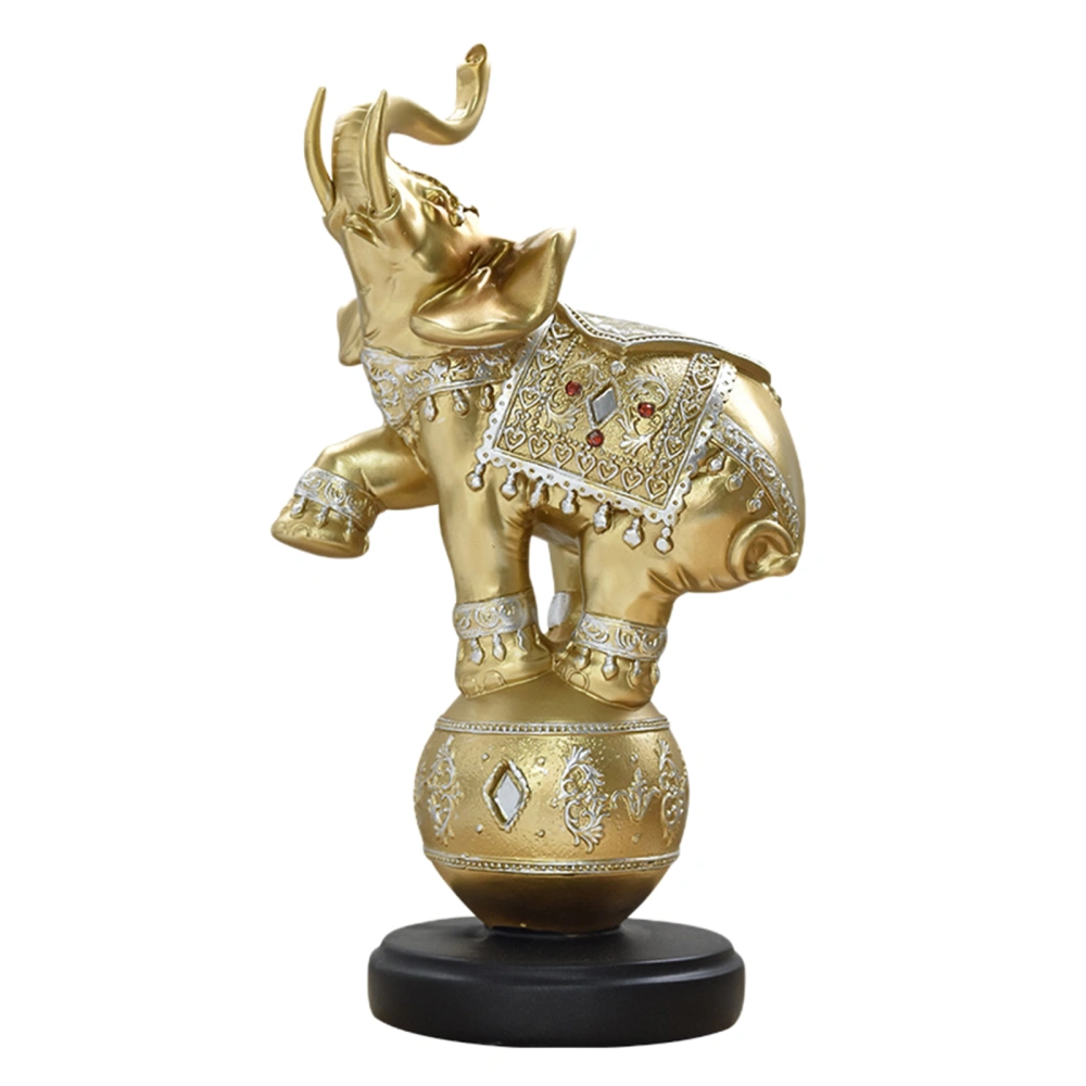 Elephant Statue, Cute Resin Sculpture Desktop Decoration Gift