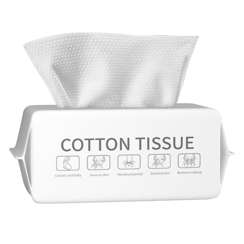 Cotton Face Towels Makeup Removal Reusable Unscented Tissues