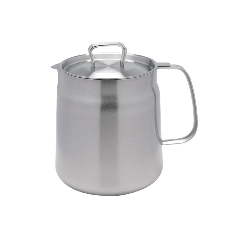 Bacon Grease Container Stainless Steel Oil Filter Pot with Strainer