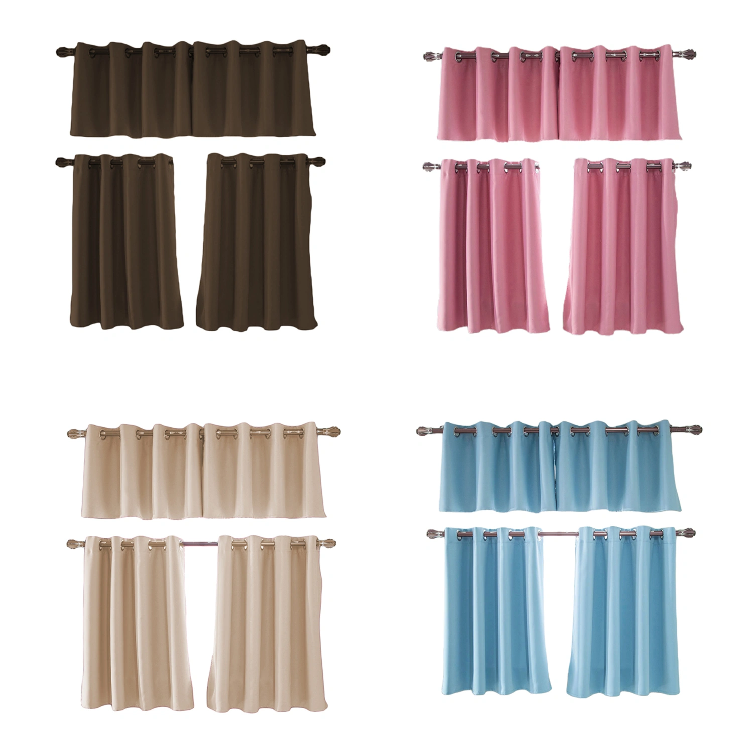 Short Curtain for Windows Kitchen Living Room Half Length Cafe Curtain