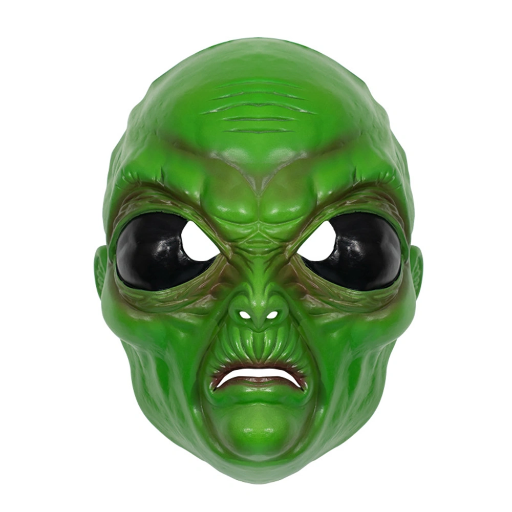 Green Alien Facewear Halloween Cosplay Biological Full Head Headgear