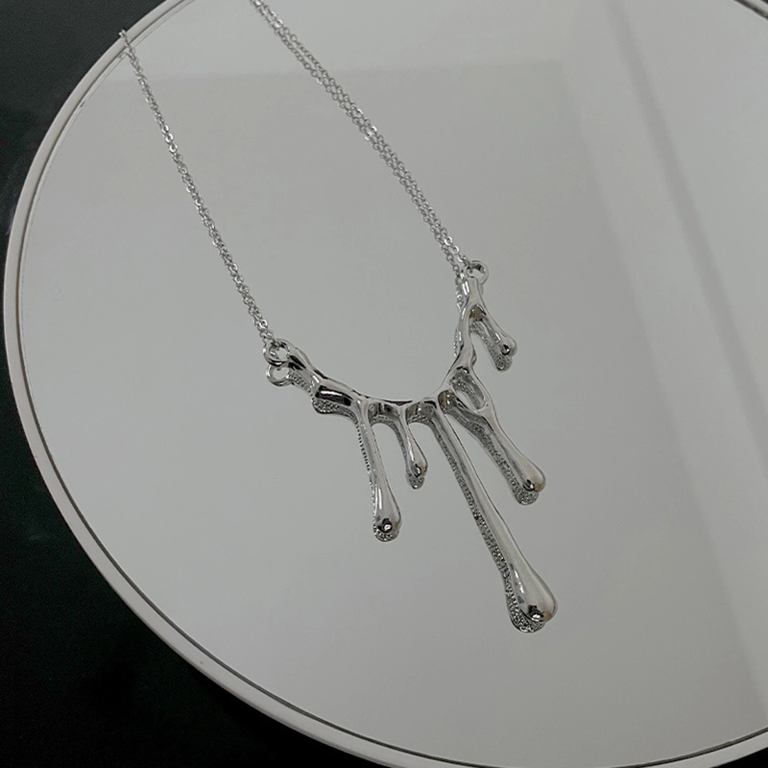 Women Lava Necklace Elegant Pendant Necklace Jewelry Birthday Gift