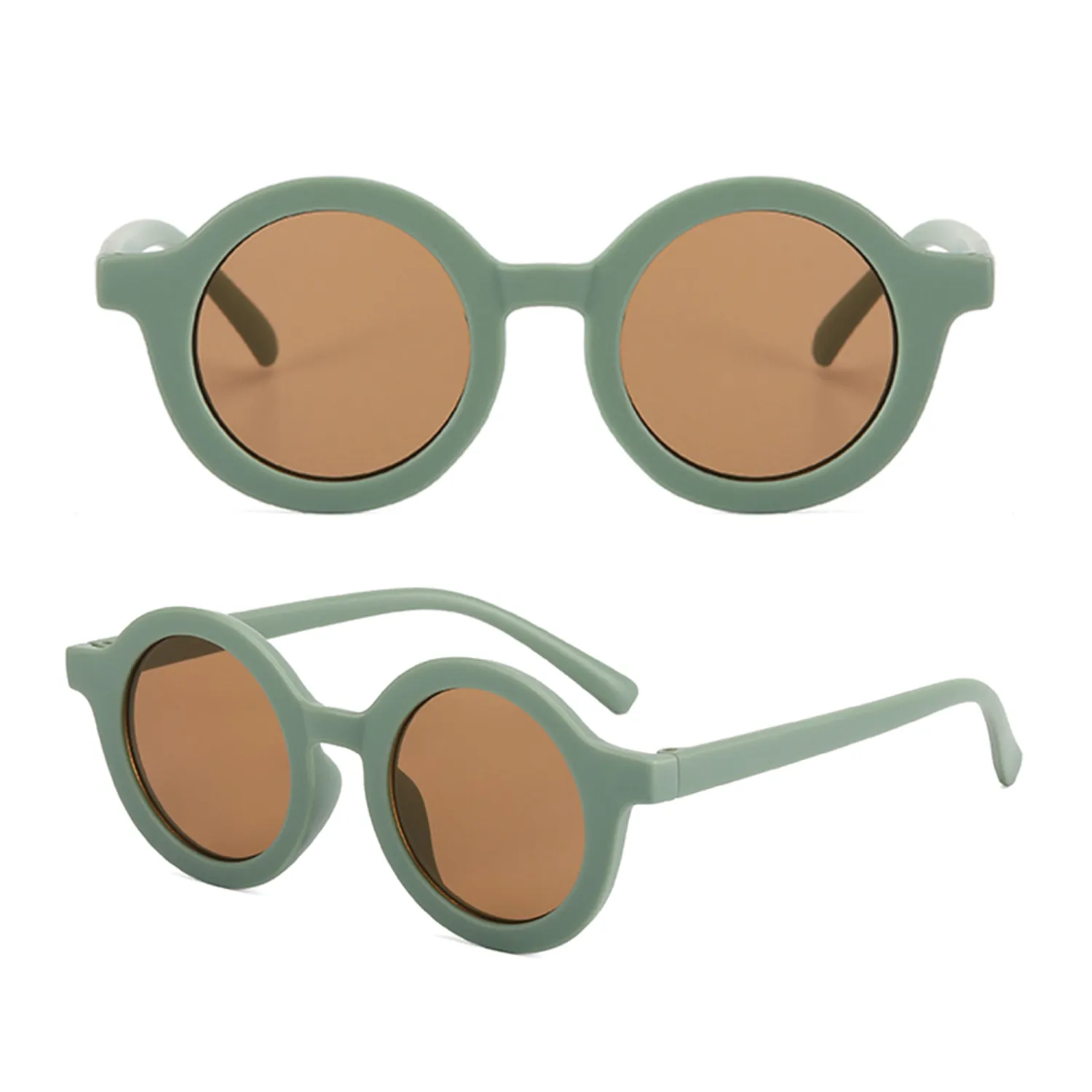 Toddler Boys Girls Round Sunglasses Retro Circle Sunglasses Outdoor