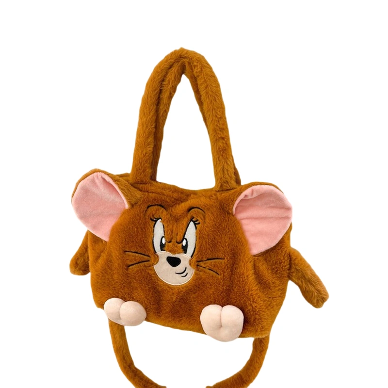 Cartoon Crossbody Shoulder Bag Stuffed Animal Shoulder Purse for Kids 