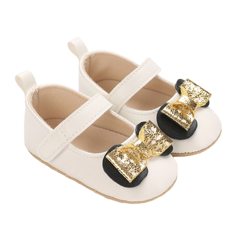 Baby Girls Mary Jane Flats Shiny Bowknot Princess Dress Shoes