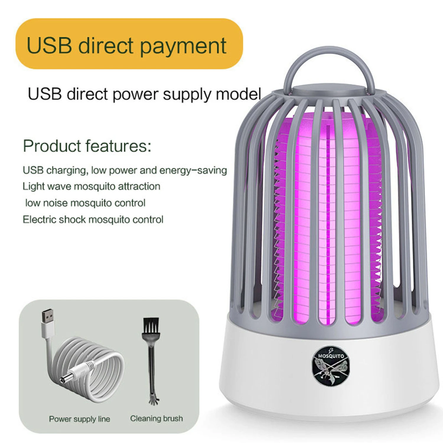 Bug Zapper Indoor Electric Mosquito Killer LED Fly Trap Insect Catcher