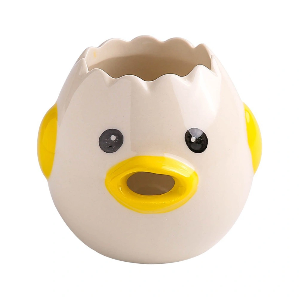 Ceramic Cute Egg Separator, Cute Chick Egg Yolk Egg White Separator