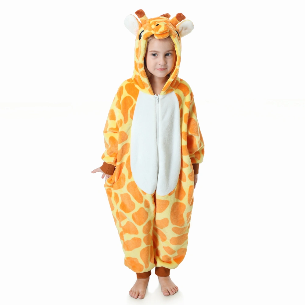 Halloween Cartoon Giraffe Costume for Kids Long Sleeve Jumpsuits