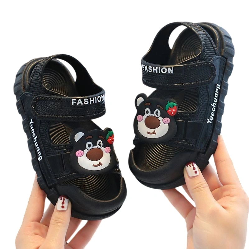 Kids Sandals, Cartoon Strawberry Bear Summer Shoes for Girls Boys