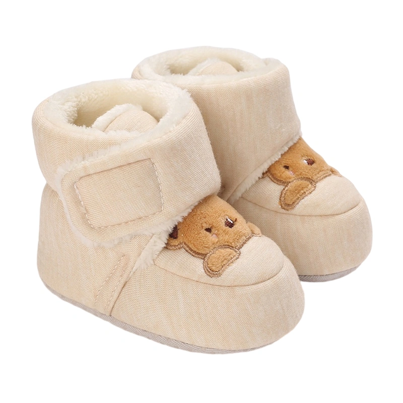 Newborn Snow Boots Animal Embroidery Snow Boots Warm Walking Shoes