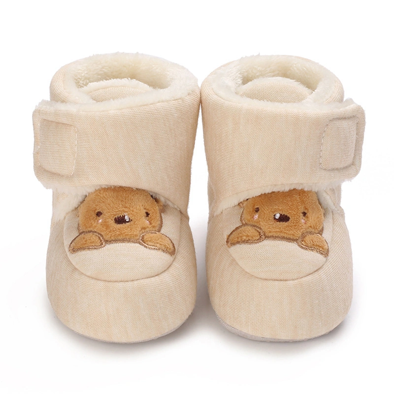 Newborn Snow Boots Animal Embroidery Snow Boots Warm Walking Shoes