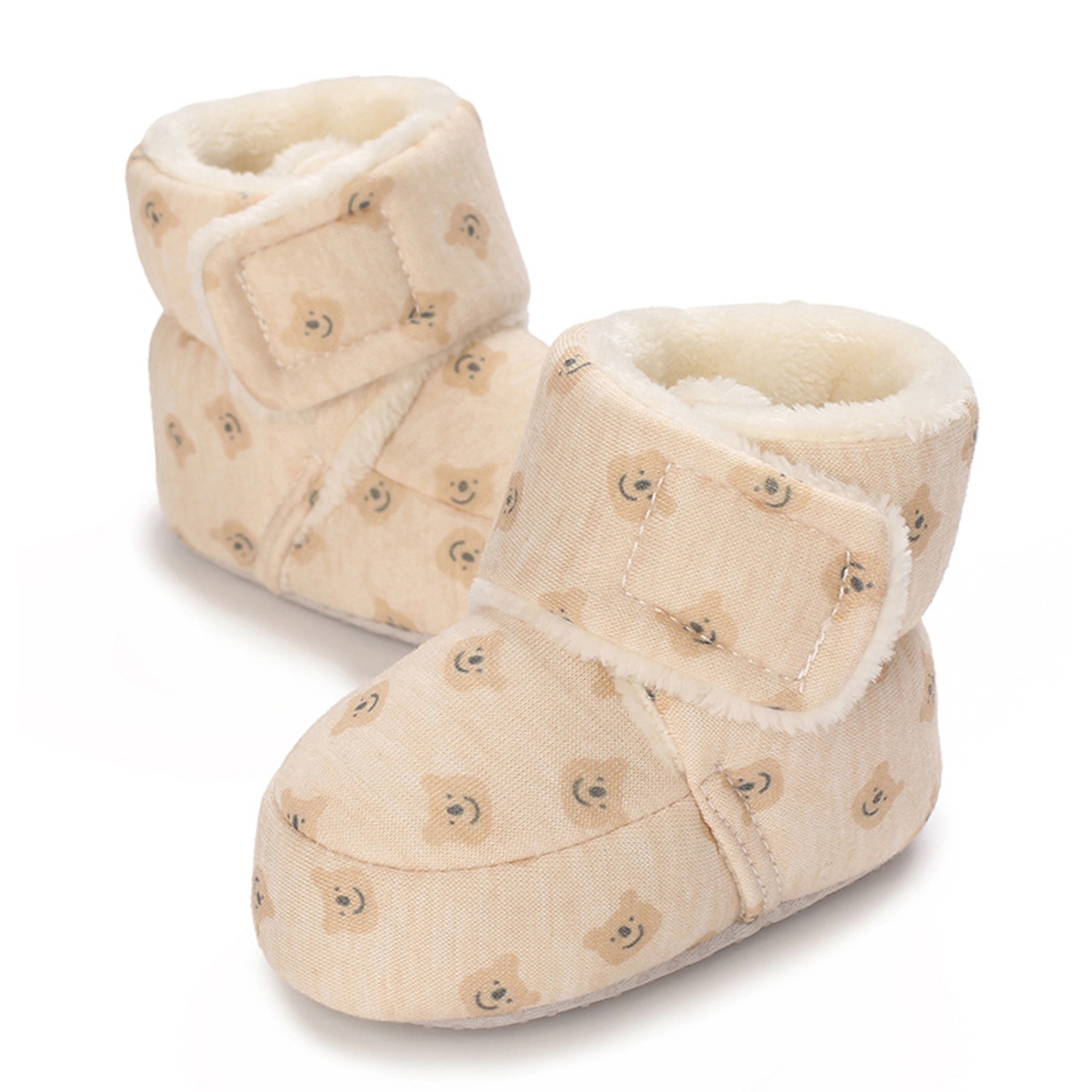 Newborn Snow Boots Animal Embroidery Snow Boots Warm Walking Shoes