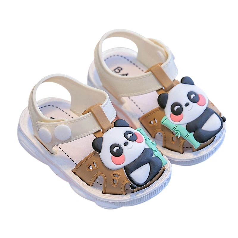 Boys Girl Summer Sandals Panda Pattern Adjustable Straps Shoes