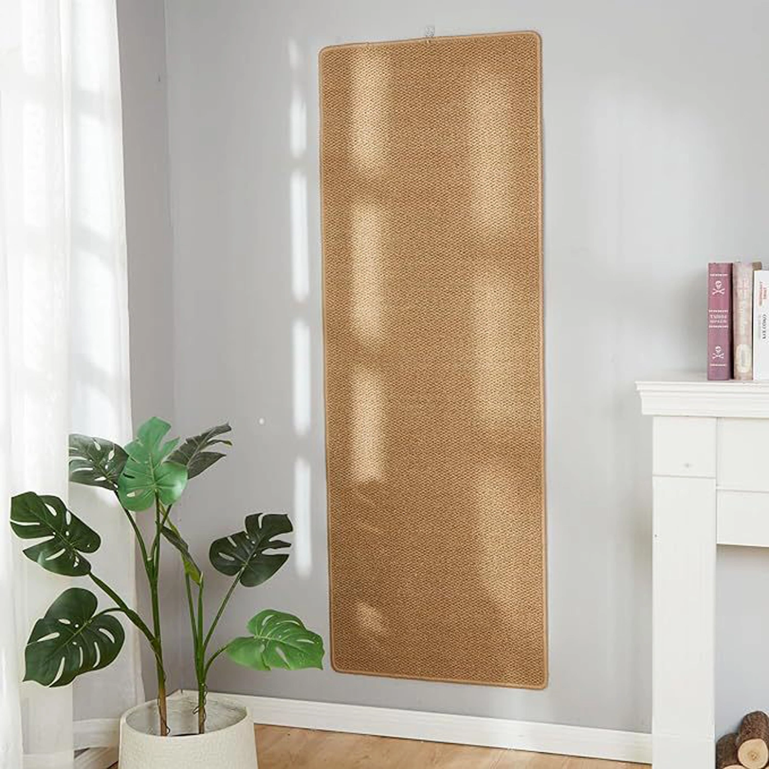 Cat Scratching Mat Adhesive Cat Wall Carpet DIY Climbing Cat Scratcher